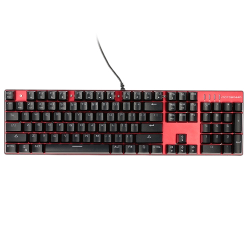 

MOTOSPEED Inflictor CK104 Blue Switches Tactile Mechanical Esport Gaming Game Keyboard Wired USB Ergonomic Colorful Customized LED RGB Backlit with 104 Keys