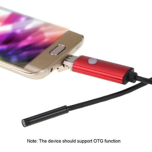 

5.5mm 2m 2 in 1 Digital USB Endoscope Borescope Handheld Inspection Snake Camera 6 Led for Android Smartphones/Laptops