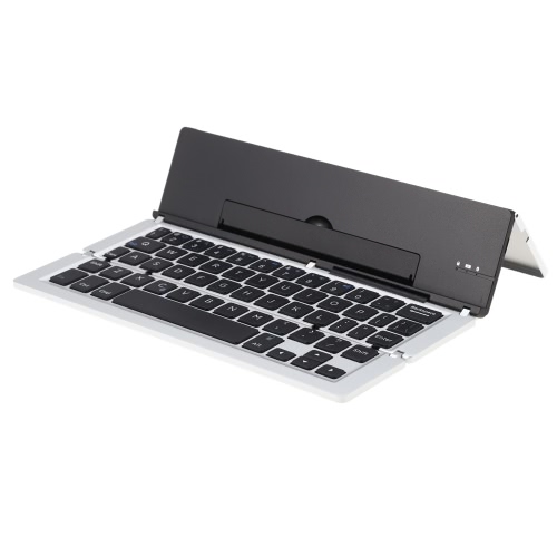 

Portable Mini Ultra Slim Thin Aluminum Foldable Folding Bluetooth Wireless Keyboard for iPhone 6s/iPad Pro Mobile Phone Tablet PC