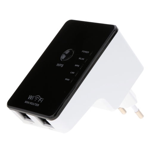 

300Mbps Mini Wireless-N 802.11/3u Wifi Router Singal Extender Amplifier