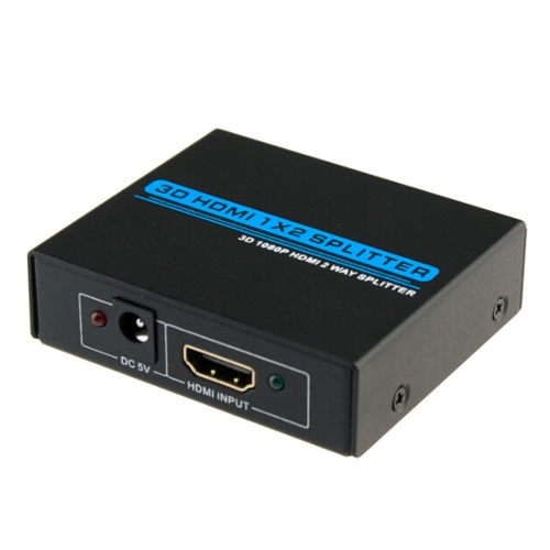 

Full HD 1080P 3D HDMI Splitter 1 * 2 Powered Female Switch Box Hub 1 in 2 out for HDTV/DVD/PS3/Xbox One/Xbox 360