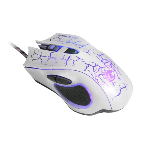 

5500DPI/CPI 6D Button Optical Gaming Game Mouse/Mice 7 Color LED Light USB Wired Adjustable for Professional Gamers