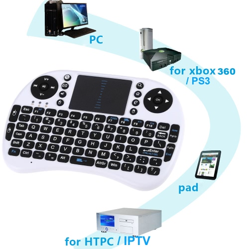 

Mini 2.4G Wireless Keyboard Handheld Air Mouse Touchpad Remote Control for Xbox360/PS3/Andriod TV Box Smart TV HTPC IPTV PC Pad