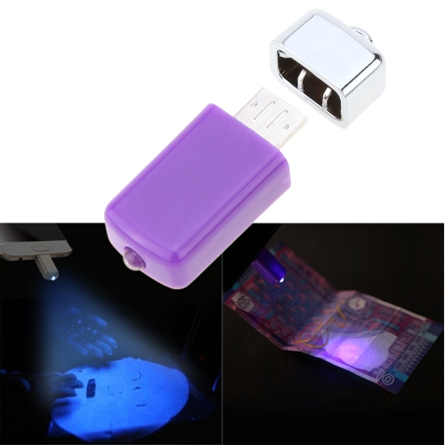 

Portable Mini Fluorescent Whitening Agent Facial Mask LED Identify Light Money Checking Lamp with Micro USB Interface