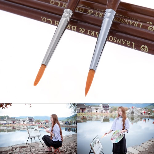 

Transon GR700 Fine Detail Paintbrush Set - 7 Pieces Miniature Painting Brush for Watercolor / Cartoon / Acrylic Painting