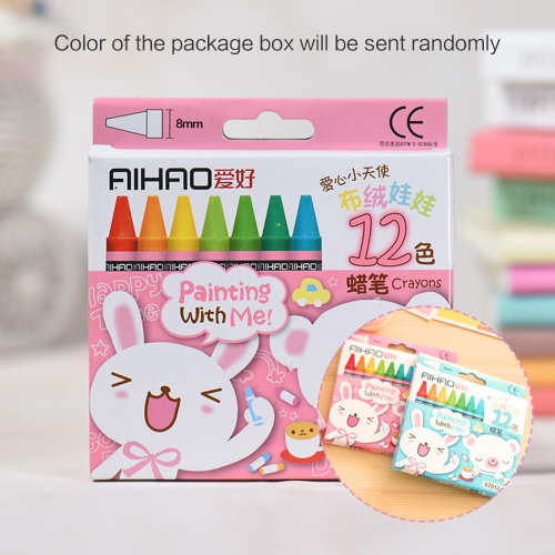 

8 Colors Non-Toxic Safe Washable Crayons Colored Pencils Pens Painting Stationery for Kids Children Students