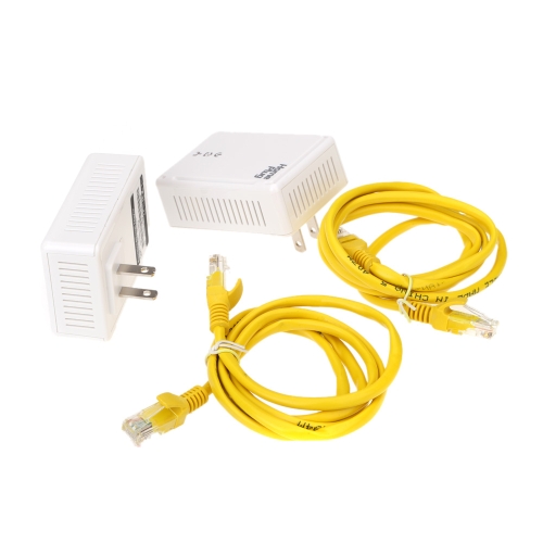 

2 * 200Mbps Network Extender Homeplug AV Powerline Adapter Kit US Plug