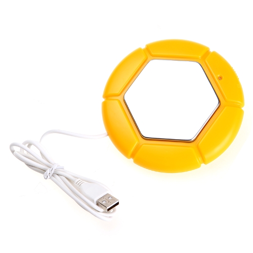 

Portable USB Powered Cup Mug Warmer Coffee Tea Drink Heater Tray Pad Yellow