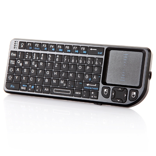 

German Version Rii Mini 2.4G Wireless Keyboard Mouse Touchpad Presenter