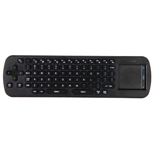 

Measy RC12 Mini Handheld 2.4G Wireless Touchpad Air Mouse Keyboard Remote Control for PC Notebook Android TV BOX Black