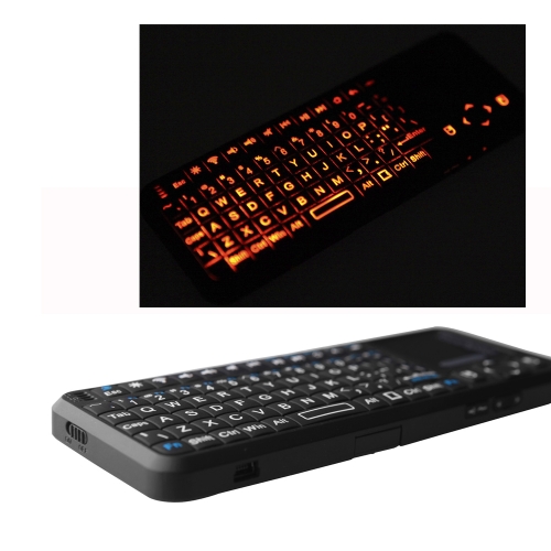 

Mini iPazzport KP-810-10BTT Bluetooth Wireless Handheld Keyboard Mouse Touchpad LED Pointer Backlight