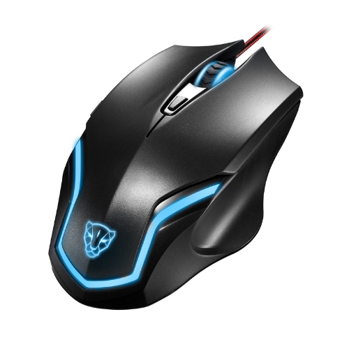 

MOTOSPEED 2000 DPI USB Wired Optical Gaming Mouse Mice 6D Button LED for Laptop PC Professional Gamer Adjustable Black