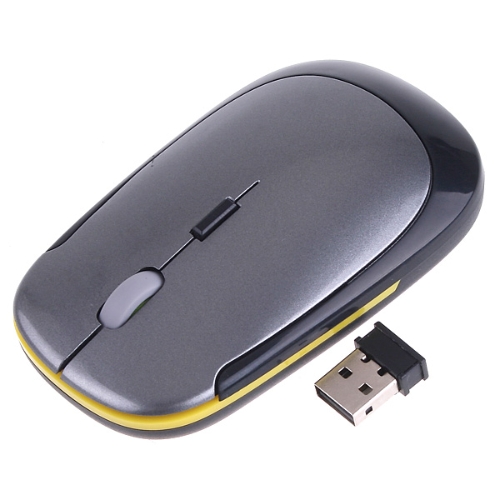 

Ultra-Slim Mini USB 2.4G Wireless Optical Mouse Gray