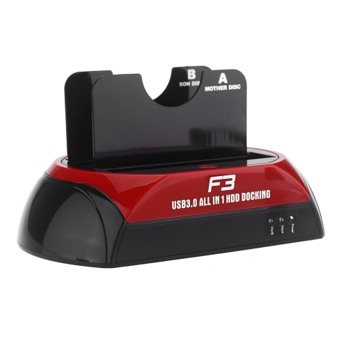 

All in 1 HDD Docking Dual Double 2.5'' / 3.5'' SATA USB 3.0 Dock Station USB 3.0/2.0 US Plug